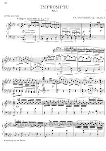 Partition Impromptu en F minor, Op.142 No.1, Schubert s Impromptus [revised et edited by Franz Liszt]