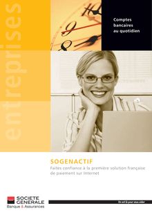 Brochure commerciale - SOGENACTIF