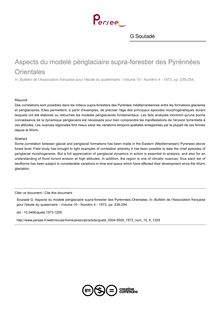 Aspects du modelé périglaciaire supra-forestier des Pyrénnées Orientales - article ; n°4 ; vol.10, pg 239-254