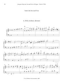 Partition , Trio à deux dessus, Oeuvres complètes d orgue, Boyvin, Jacques par Jacques Boyvin