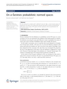 On α-Šerstnev probabilistic normed spaces