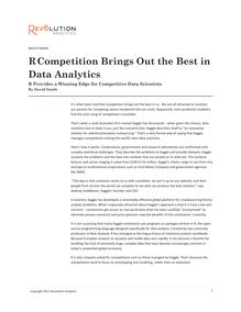 R Competition Brings Out the Best in Data Analytics