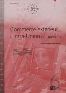 Commerce extérieur et intra-Union européenne. Statistiques mensuelles 5/2003