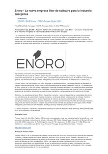 Enoro - La nueva empresa líder de software para la industria energética