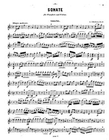 Partition de violon (alternate), Sonata pour cor et Piano