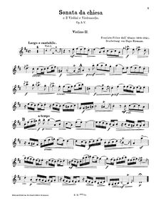 Partition violon 2, Trio sonates, Op.3, Dall Abaco, Evaristo Felice par Evaristo Felice Dall Abaco