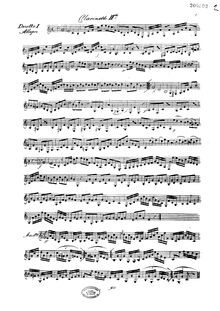 Partition clarinette 2 (monochrome), 6 Duettinos progressives pour Deux Clarinettes par Anton Stadler