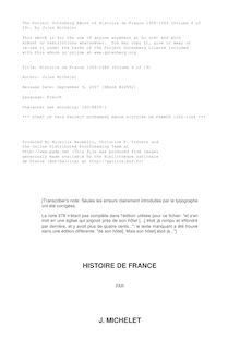 Histoire de France 1305
