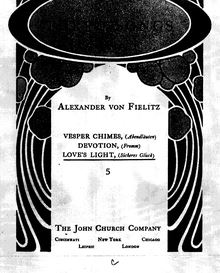 Partition Love s Light, Vesper Chimes, Devotion, Love s Light, Fielitz, Alexander von