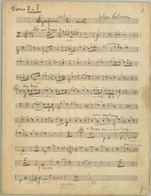 Partition cor 1, Symphony No.1, Symphony No.1 in C minor, C minor