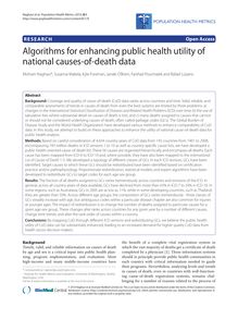 Algorithms for enhancing public health utility of national causes-of-death data