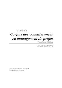 guide du corpus des connaissances en management de projet