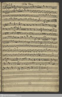 Partition altos I, Symphony en C major, C major, Rosetti, Antonio