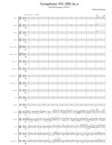 Partition , Tempo di Canario, Symphony No.11  Latin , A minor, Rondeau, Michel