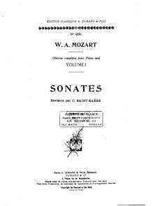 Partition complète, Piano Sonata No.2, F major, Mozart, Wolfgang Amadeus par Wolfgang Amadeus Mozart