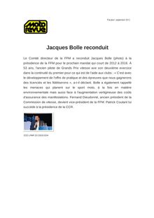 Jacques Bolle reconduit