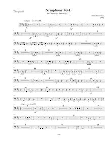 Partition Timapni, Symphony No.6  Magnificat , D major, Rondeau, Michel par Michel Rondeau