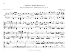 Partition No.15 en C major, pièces pour mécanique orgue, Haydn, Joseph