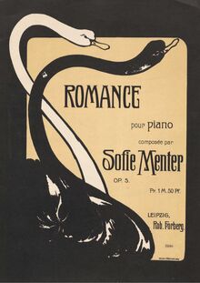 Partition complète, Romance, Op.5, Menter, Sophie