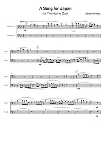 Partition complète (basse clef), A Song pour Japan, Verhelst, Steven
