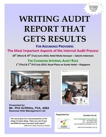 Writing Audit report that gets results