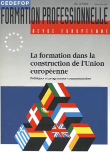 La formation dans la construction de l Union européenne