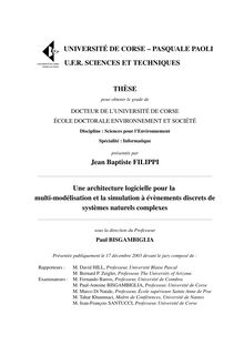 UNIVERSITÉ DE CORSE – PASQUALE PAOLI U.F.R. SCIENCES ET ...