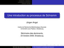 Une introduction au processus de Schramm