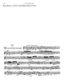 Partition parties complètes G.241, 6 corde quatuors, G.236-241 (Op.53)