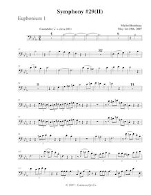 Partition Euphonium 1, Symphony No.29, B♭ major, Rondeau, Michel par Michel Rondeau