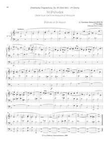 Partition Nos. 53-66, 15 préludes en flat keys (major & minor), Practical orgue School