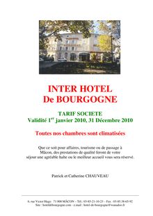 INTER HOTEL De BOURGOGNE