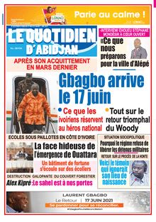 Le Quotidien d’Abidjan n°4004 - du Mardi 01 juin 2021