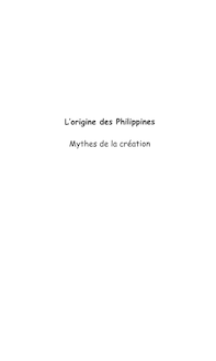 L origine des philippines