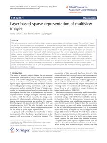 Layer-based sparse representation of multiview images