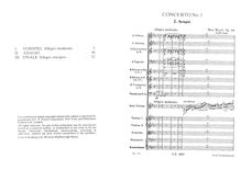 Partition complète, violon Concerto No 1, G minor, Bruch, Max