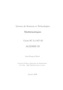 Licence de Sciences et Technologies