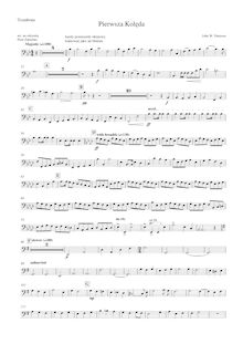 Partition Trombone, Pierwsza kolęda, Carol of Christmas, Zabielski, Piotr