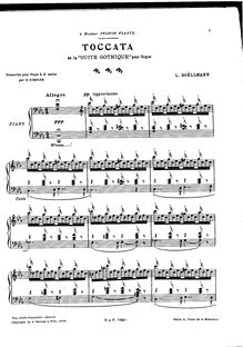 Partition complète,  Gothique, Op.25, Boëllmann, Léon