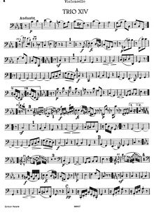 Partition de violoncelle, 3 Piano Trios, Hob.XV:11-13 par Joseph Haydn