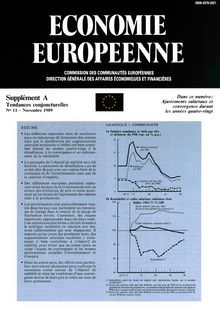 ECONOMIE EUROPEENNE. Supplément A Tendances conjoncturelles N° 11 - Novembre 1989