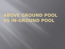 Above ground pool reviews vs in-ground pool reviews