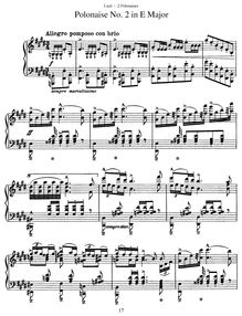 Partition , Polonaise (S.223/2), 2 Polonaises, Deuz polonaises, Liszt, Franz