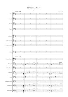 Partition complète, Symphony Hob.I:75, D major, Haydn, Joseph