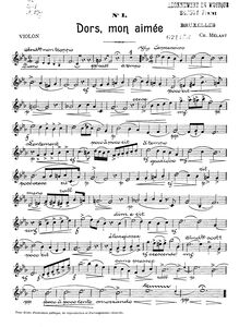 Partition de violon, 6 Croquis, 6 Croquis, pour piano, violon ou violoncelle, avec partie spéciale de violoncelle permettant de jouer en trio