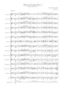 Partition complète, Marcia Funebre No.1, Op.172, Ponchielli, Amilcare