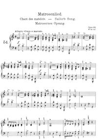 Partition complète, lyrique pièces, Op.68, Grieg, Edvard