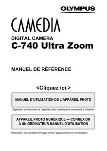 Notice Appareil Photo numériques Olympus  C-740 Ultra Zoom