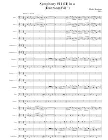 Partition , Danzon, Symphony No.11  Latin , A minor, Rondeau, Michel