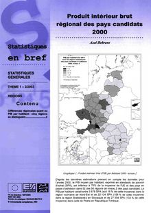 Produit intérieur brut régional des pays candidats 2000. 2/2003